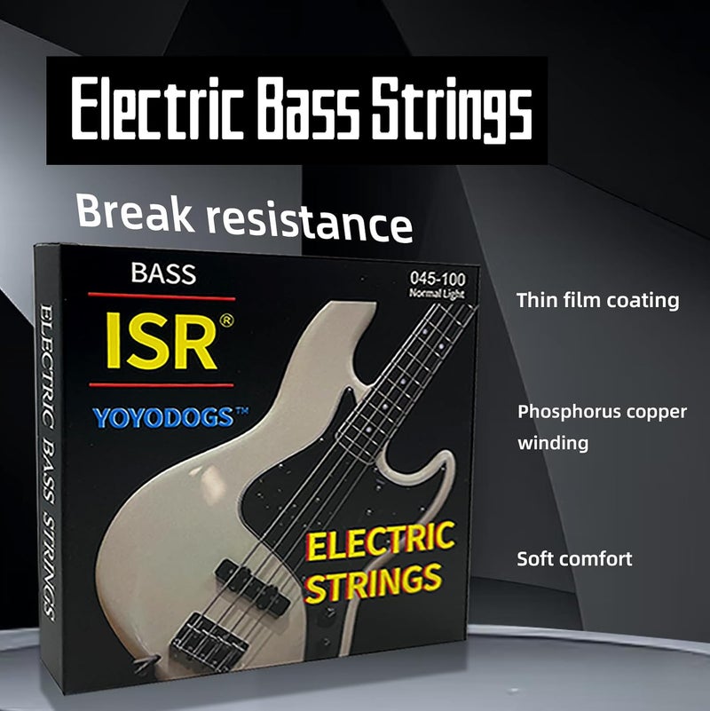 YOYODOGS Nickel Wound Bass Guitar 4 Strings Electric Bass String Replacement Set Instrument Accessories,Regular Light,Medium Gauge,Easy To Press For Novices,Essential for a Bassist(2Pack) - Image 3